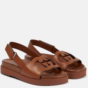 GUCCI Interlocking G Leather Sandals